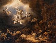 Govert flinck, Angels Announcing the Birth of Christ to the Shepherds